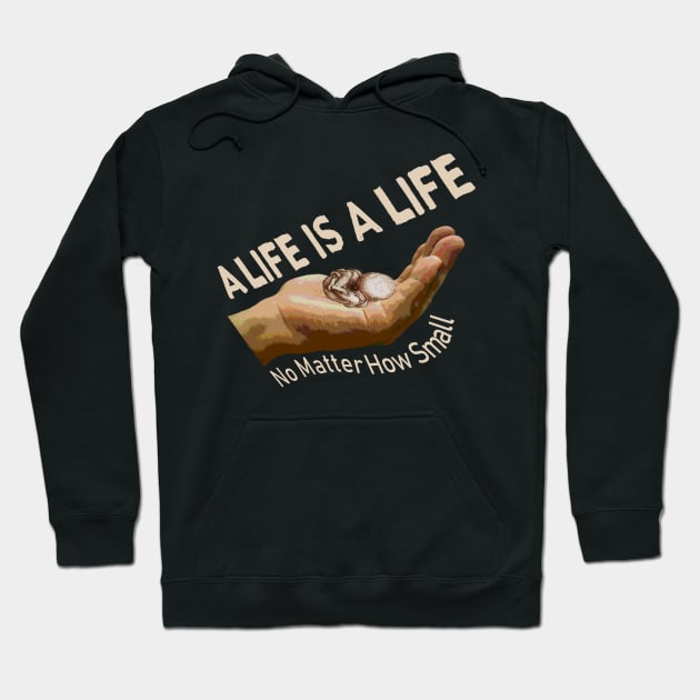 Pro Life A Baby No Matter How Small Hoodie by hispanicworld